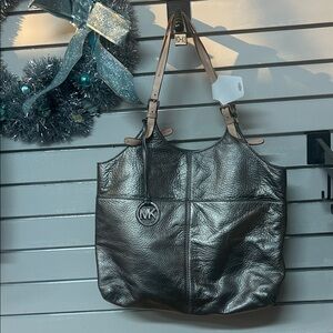 Michael Kors Shimmering Black Hobo Bag